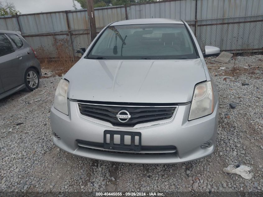 2012 Nissan Sentra 2.0 S VIN: 3N1AB6AP2CL609226 Lot: 40445055