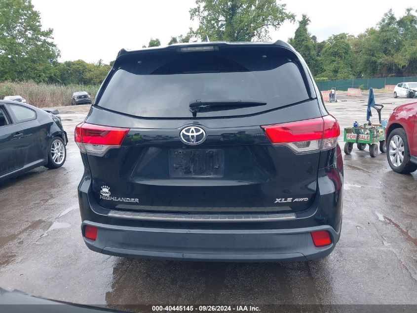 2017 Toyota Highlander Xle VIN: 5TDJZRFH8HS442657 Lot: 40445145