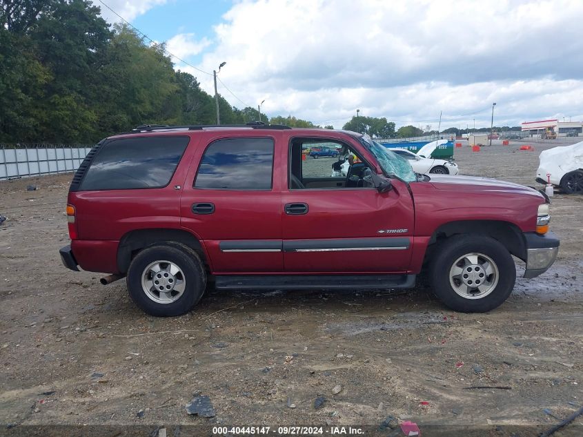 2002 Chevrolet Tahoe Ls VIN: 1GNEC13VX2J148610 Lot: 40445147