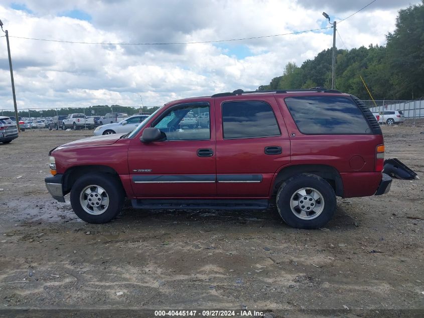 2002 Chevrolet Tahoe Ls VIN: 1GNEC13VX2J148610 Lot: 40445147