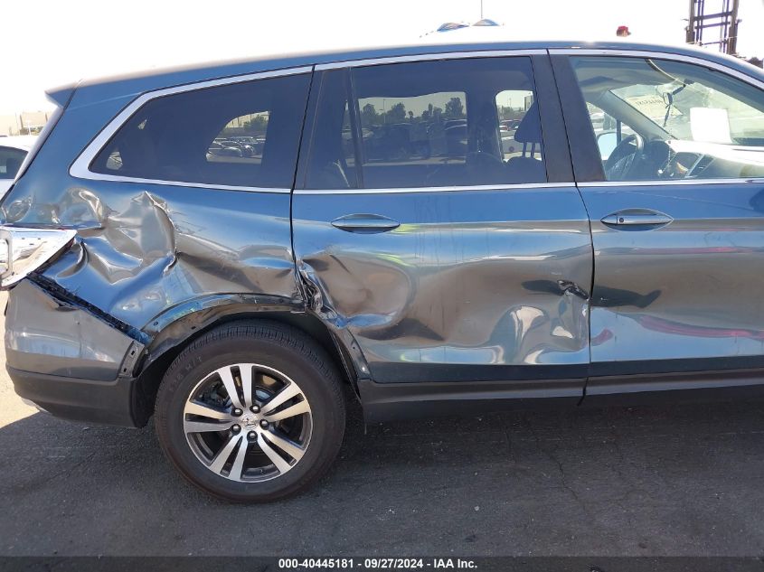 2018 Honda Pilot Ex VIN: 5FNYF5H35JB014010 Lot: 40445181