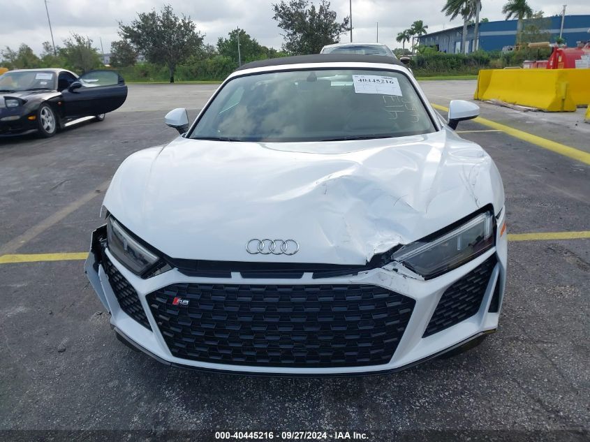 2022 Audi R8 Spyder V10 Performance Rwd S Tronic VIN: WUACECFX5N7901001 Lot: 40445216