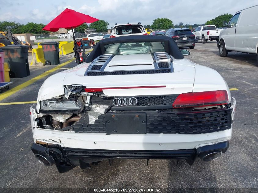 2022 Audi R8 Spyder V10 Performance Rwd S Tronic VIN: WUACECFX5N7901001 Lot: 40445216