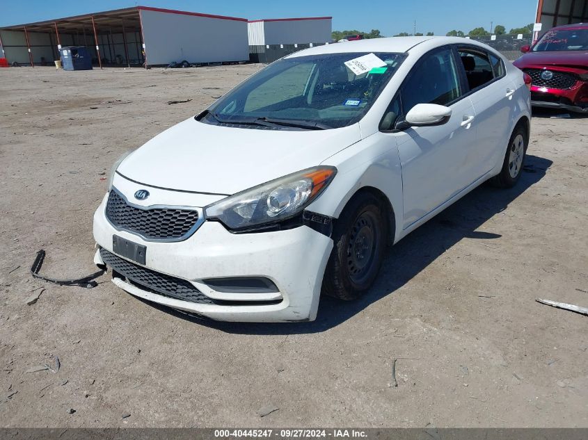 2016 Kia Forte Lx VIN: KNAFK4A65G5551436 Lot: 40445247