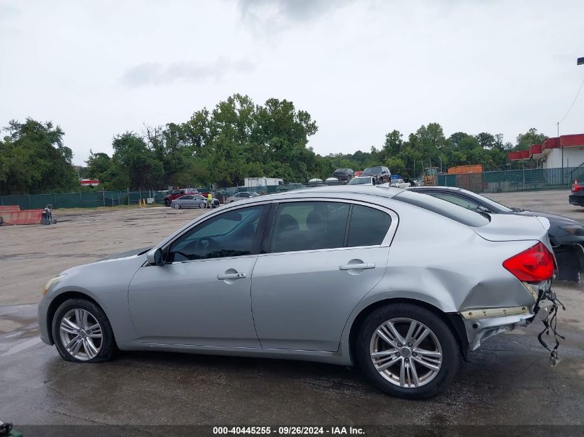 2010 Infiniti G37X VIN: JN1CV6AR3AM254362 Lot: 40445255