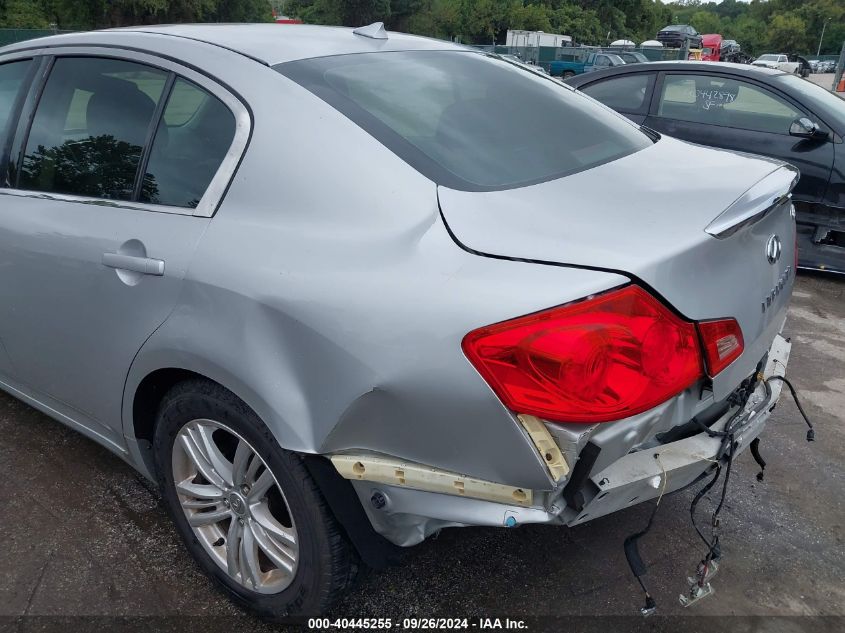 2010 Infiniti G37X VIN: JN1CV6AR3AM254362 Lot: 40445255