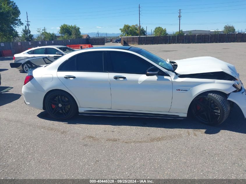 2015 Mercedes-Benz C 63 Amg S VIN: 55SWF8HB2FU074865 Lot: 40445328