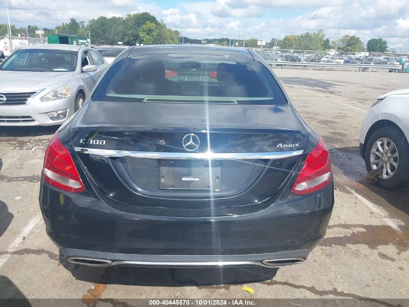 2015 Mercedes-Benz C 300 4Matic/Luxury 4Matic/Sport 4Matic VIN: 55SWF4KB9FU024854 Lot: 40445570