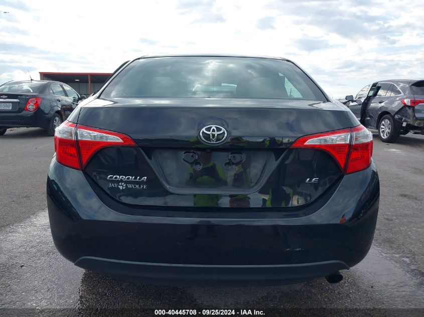 2016 Toyota Corolla Le VIN: 5YFBURHE1GP471706 Lot: 40445708