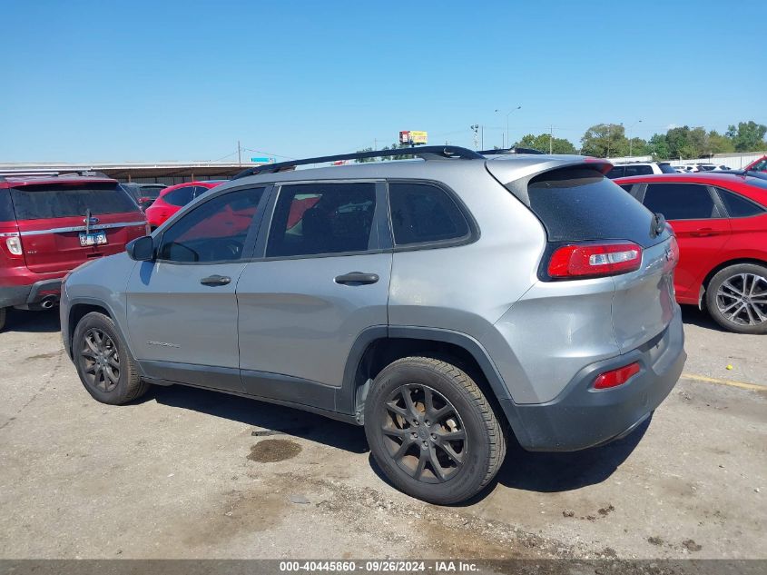 2016 Jeep Cherokee Sport VIN: 1C4PJLAB3GW146400 Lot: 40445860