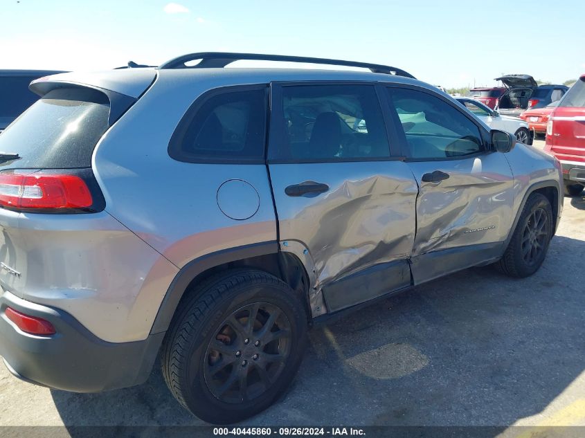 2016 Jeep Cherokee Sport VIN: 1C4PJLAB3GW146400 Lot: 40445860