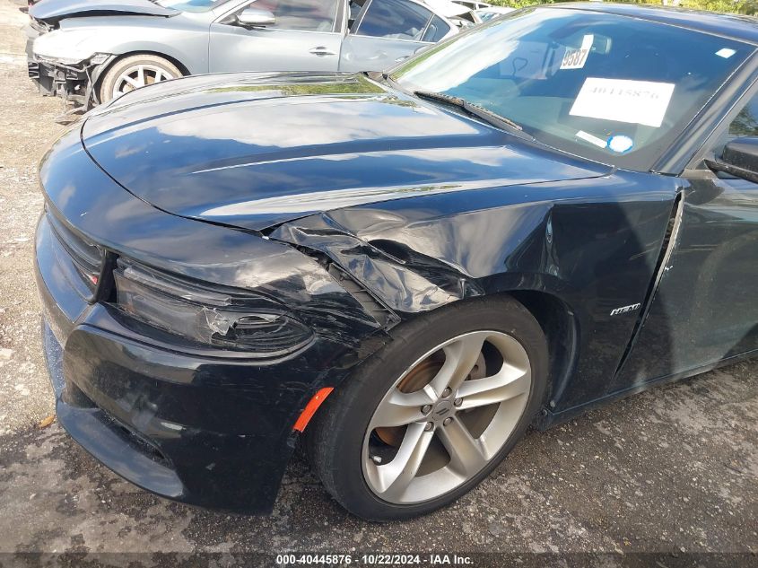 2018 Dodge Charger R/T Rwd VIN: 2C3CDXCT4JH221683 Lot: 40445876