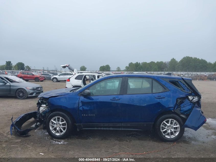 2022 Chevrolet Equinox Fwd Ls VIN: 3GNAXHEV9NS158637 Lot: 40445945