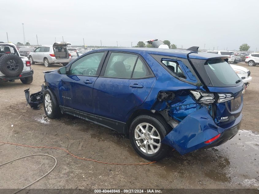 2022 Chevrolet Equinox Fwd Ls VIN: 3GNAXHEV9NS158637 Lot: 40445945