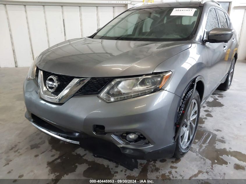 2016 Nissan Rogue Sl VIN: 5N1AT2MT6GC870979 Lot: 40445953