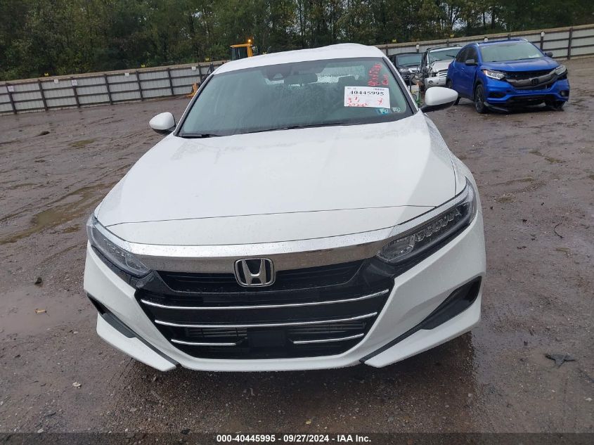 2022 Honda Accord Lx VIN: 1HGCV1F16NA033382 Lot: 40445995