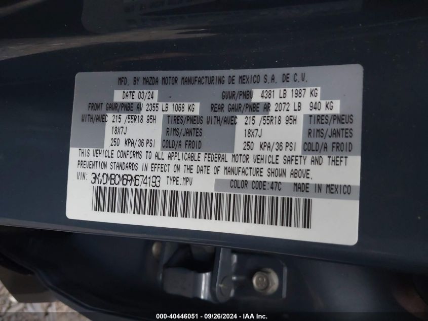 3MVDMBCM6RM674193 2024 Mazda Cx-30 Preferred