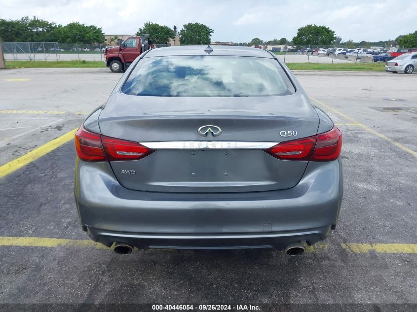 2018 Infiniti Q50 3.0T Luxe VIN: JN1EV7AR3JM433516 Lot: 40446054