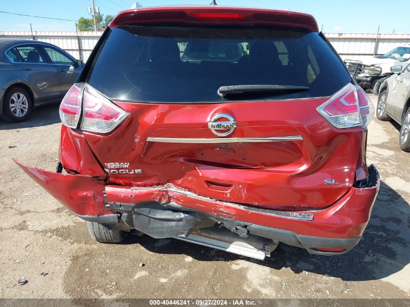 2016 Nissan Rogue Sl VIN: 5N1AT2MTXGC750148 Lot: 40446241