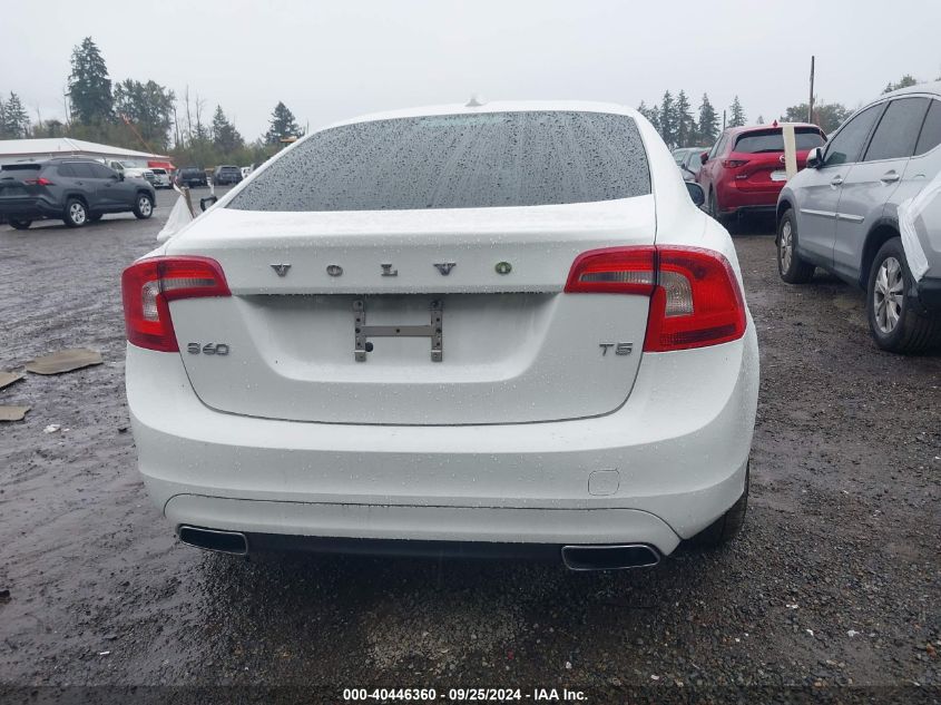 2014 Volvo S60 T5 VIN: YV1612FS5E2278104 Lot: 40446360