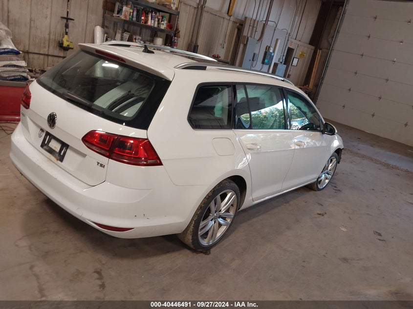 2015 VOLKSWAGEN GOLF SPORTWAGEN TSI SEL 4-DOOR - 3VWC17AU7FM520896
