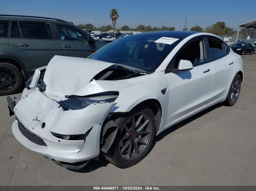 VIN 5YJ3E1EB3MF879516 2021 TESLA MODEL 3 no.2