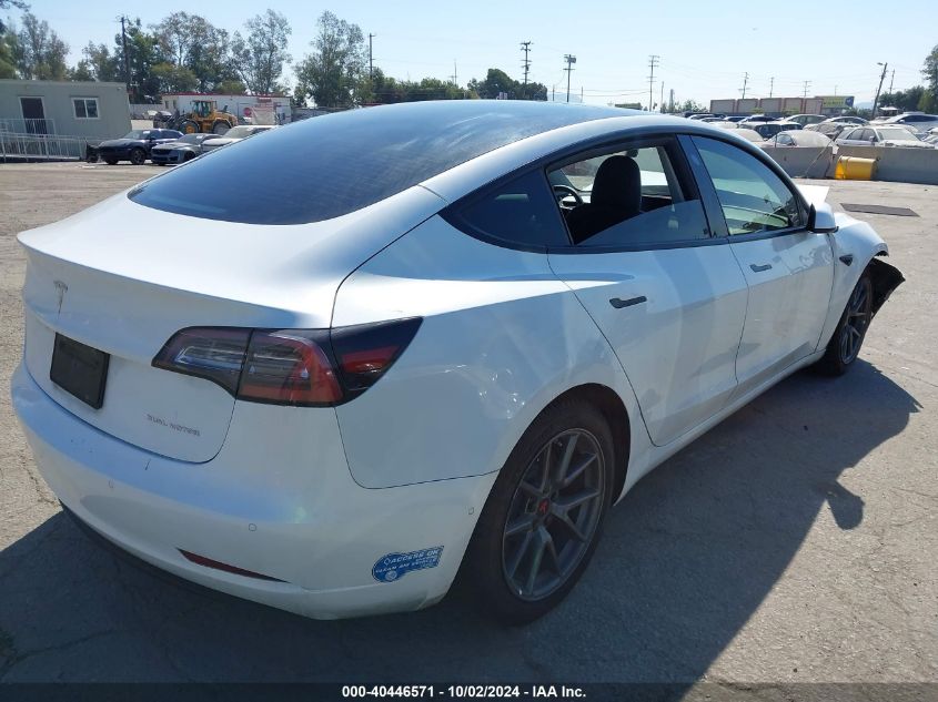 VIN 5YJ3E1EB3MF879516 2021 TESLA MODEL 3 no.4