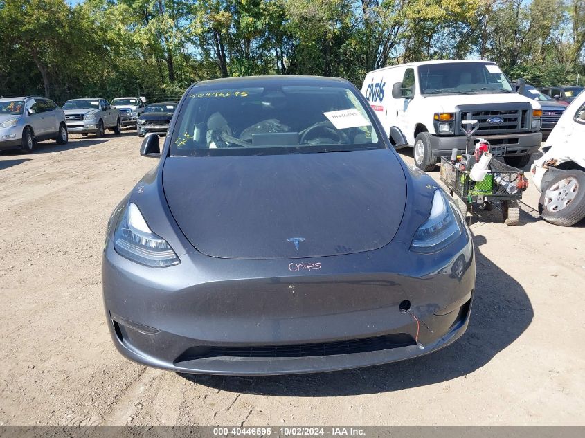 2022 Tesla Model Y Long Range Dual Motor All-Wheel Drive VIN: 7SAYGAEE0NF431104 Lot: 40446595