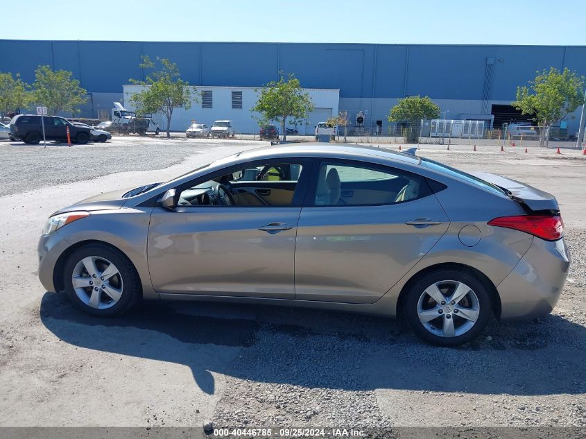 2013 Hyundai Elantra Gls VIN: 5NPDH4AE6DH362919 Lot: 40446785