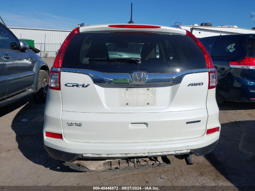 2015 Honda Cr-V Touring VIN: 5J6RM4H9XFL102560 Lot: 40446872