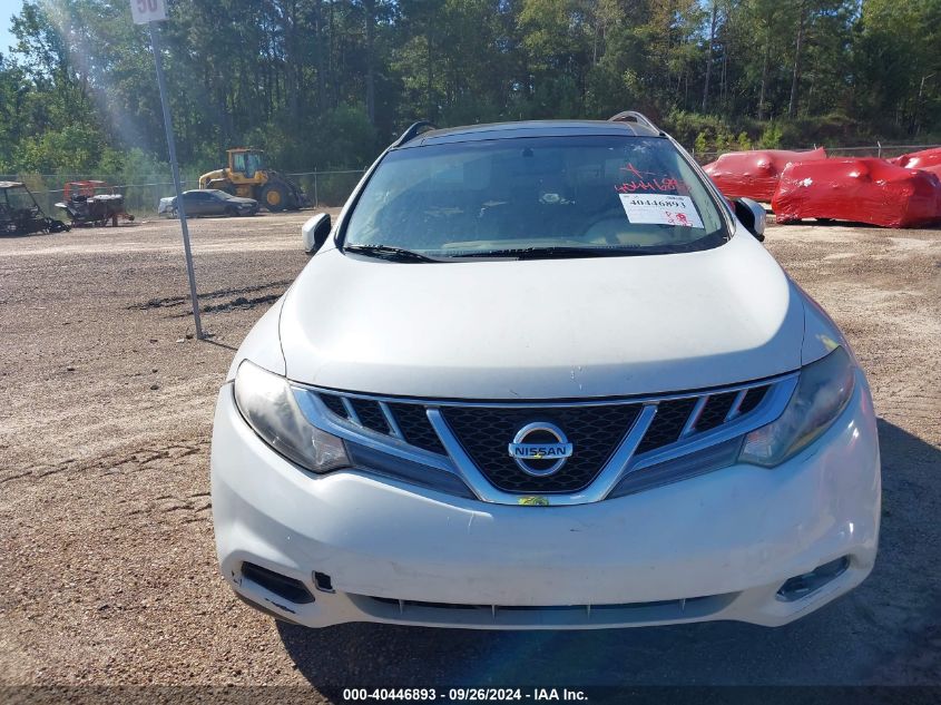 2014 Nissan Murano Sl VIN: JN8AZ1MU2EW402124 Lot: 40446893