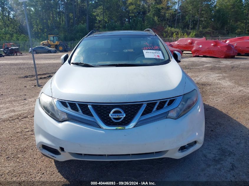 2014 Nissan Murano Sl VIN: JN8AZ1MU2EW402124 Lot: 40446893