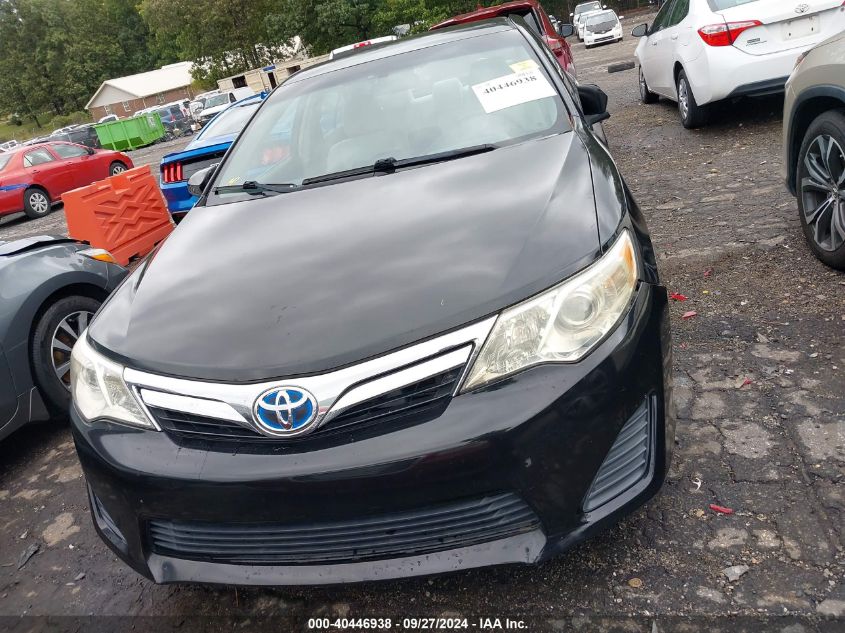 2012 Toyota Camry Hybrid Le VIN: 4T1BD1FK2CU046885 Lot: 40446938