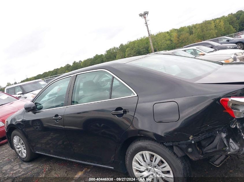 2012 Toyota Camry Hybrid Le VIN: 4T1BD1FK2CU046885 Lot: 40446938