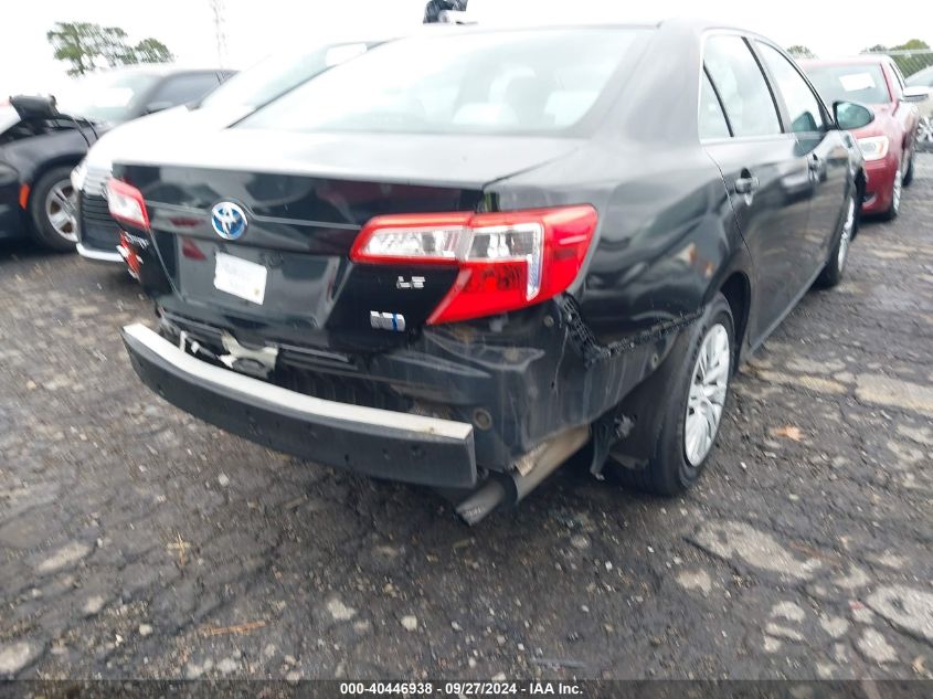 2012 Toyota Camry Hybrid Le VIN: 4T1BD1FK2CU046885 Lot: 40446938