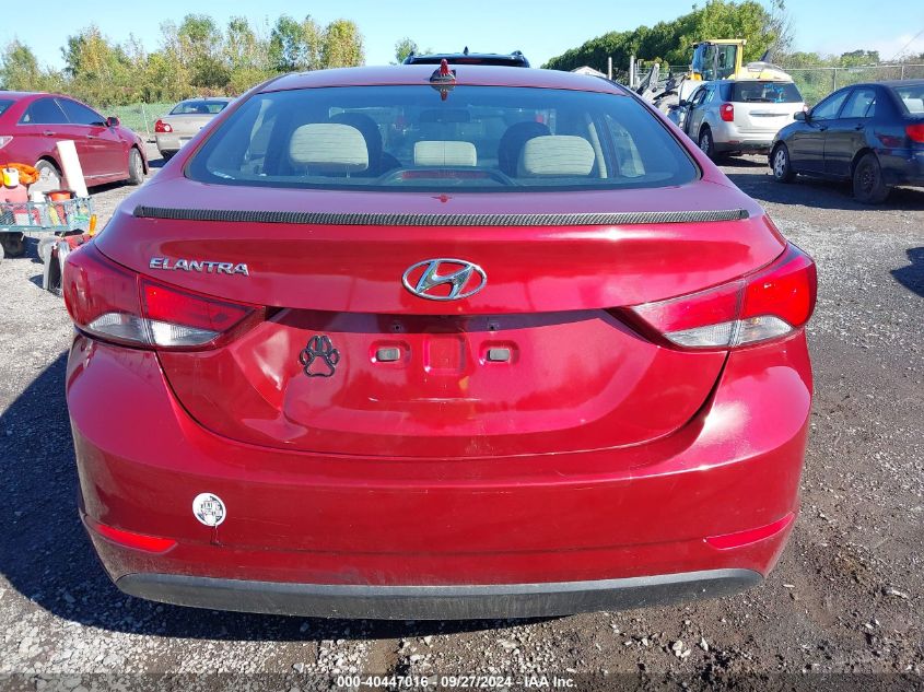 2016 Hyundai Elantra Se VIN: 5NPDH4AE4GH669591 Lot: 40447016