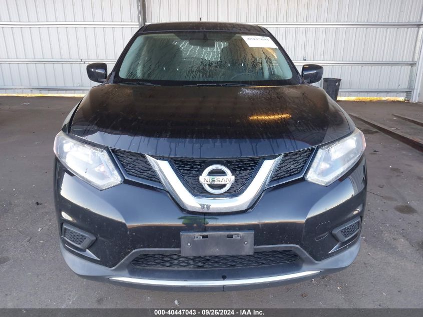 2016 Nissan Rogue S/Sl/Sv VIN: KNMAT2MV4GP654465 Lot: 40447043