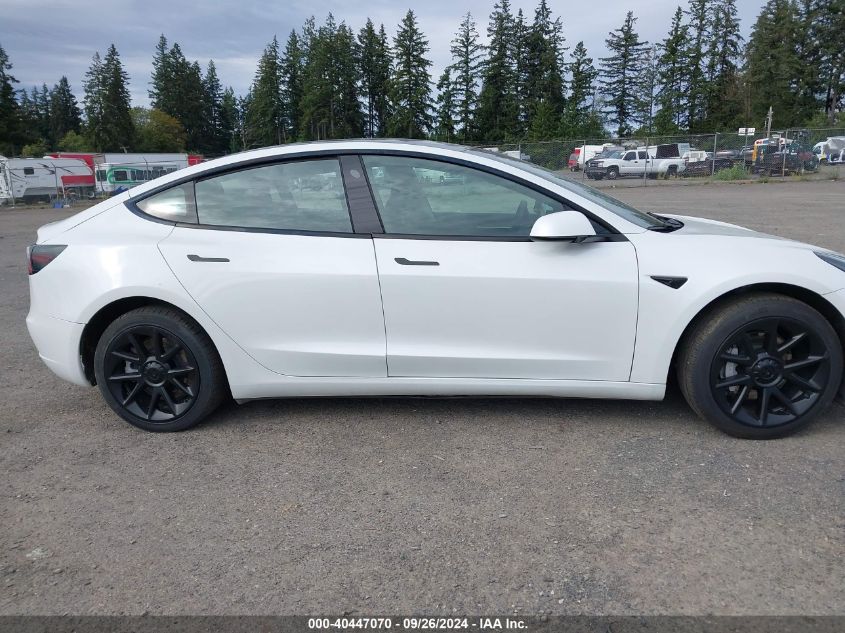 5YJ3E1EA7NF191267 2022 Tesla Model 3