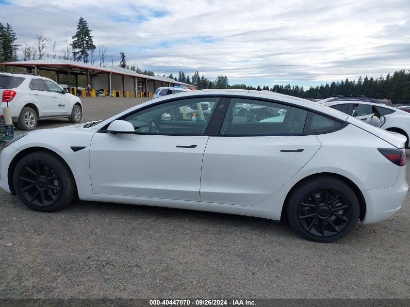 2022 Tesla Model 3 VIN: 5YJ3E1EA7NF191267 Lot: 40447070