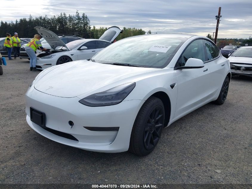 5YJ3E1EA7NF191267 2022 TESLA MODEL 3 - Image 2