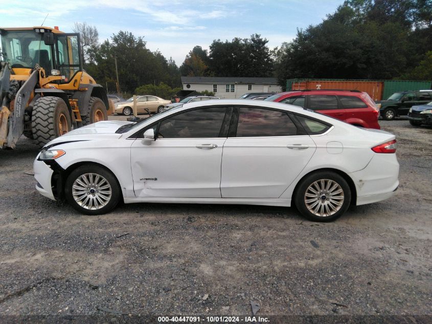 2016 Ford Fusion Hybrid Se VIN: 3FA6P0LU2GR389129 Lot: 40447091