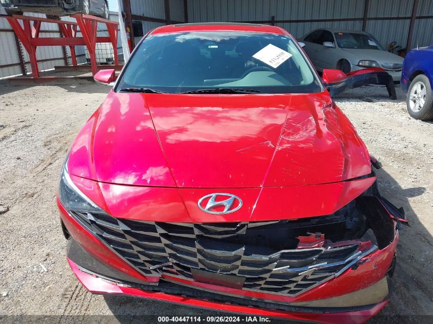 2021 Hyundai Elantra Sel VIN: 5NPLN4AG4MH028233 Lot: 40447114