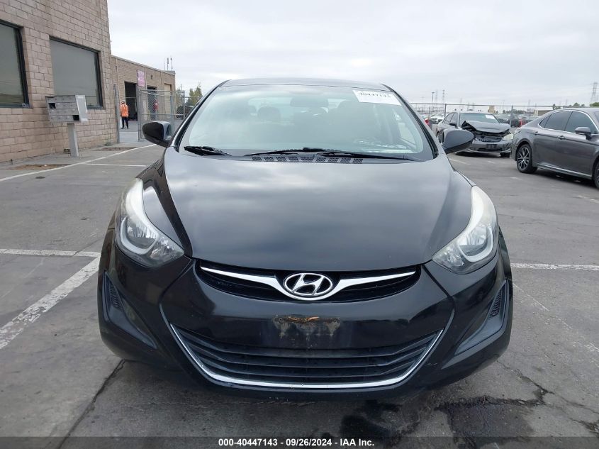 2014 Hyundai Elantra Se VIN: 5NPDH4AE4EH533751 Lot: 40447143