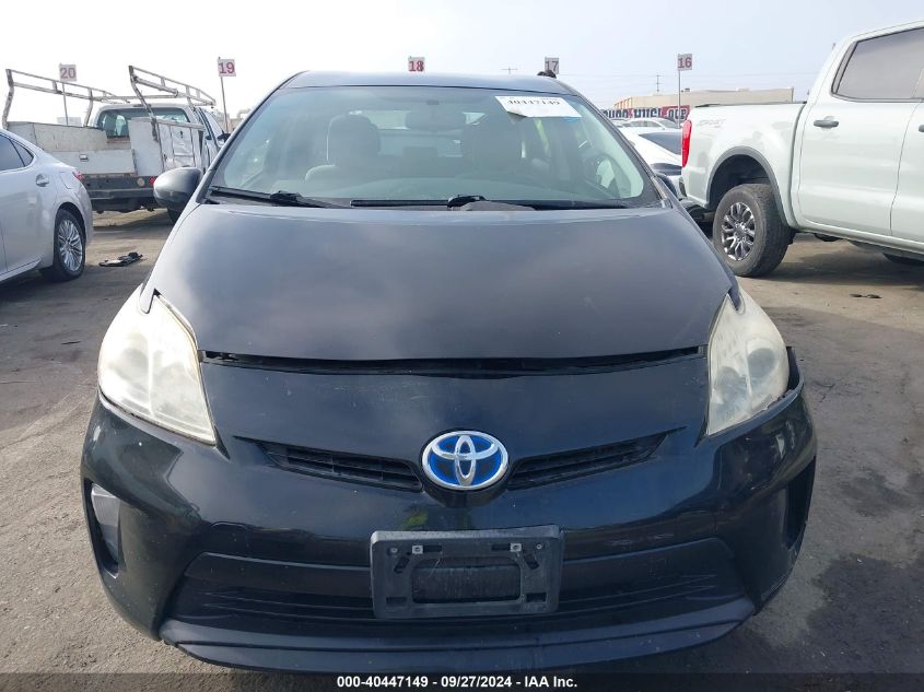 2013 Toyota Prius Three VIN: JTDKN3DU6D5629585 Lot: 40447149