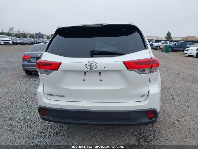 2018 Toyota Highlander Se VIN: 5TDKZRFH9JS531163 Lot: 40447163