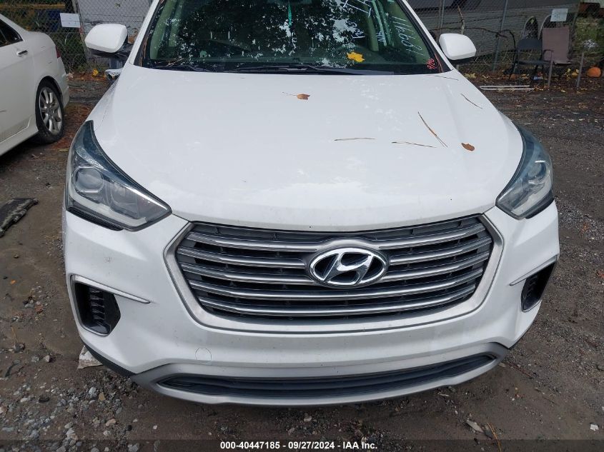 2017 Hyundai Santa Fe Se VIN: KM8SM4HF2HU189411 Lot: 40447185