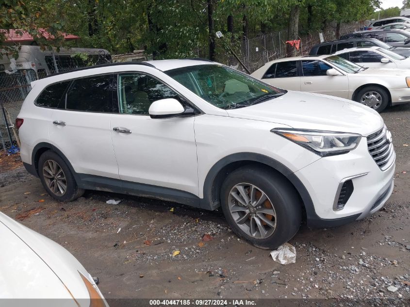 2017 Hyundai Santa Fe Se VIN: KM8SM4HF2HU189411 Lot: 40447185