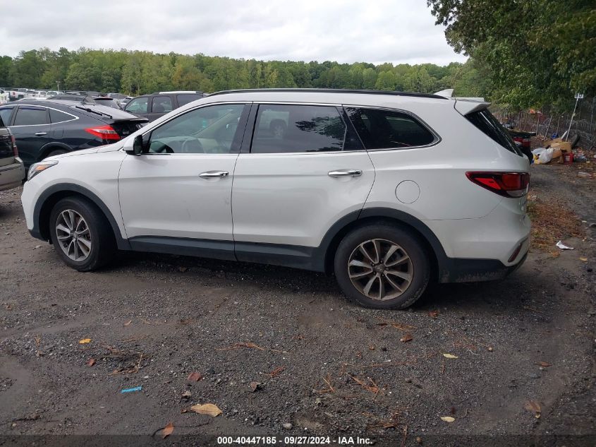 2017 Hyundai Santa Fe Se VIN: KM8SM4HF2HU189411 Lot: 40447185