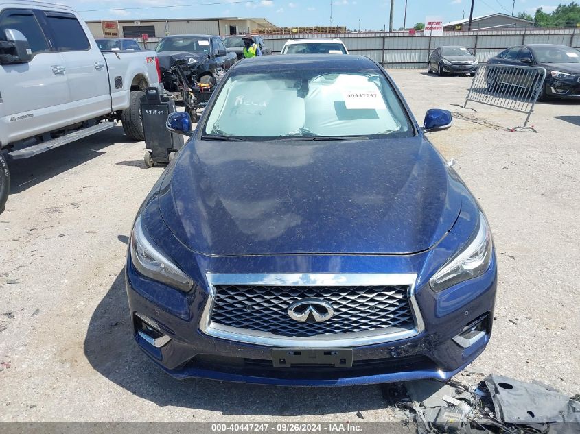 2022 Infiniti Q50 Luxe VIN: JN1EV7BR1NM342619 Lot: 40447247