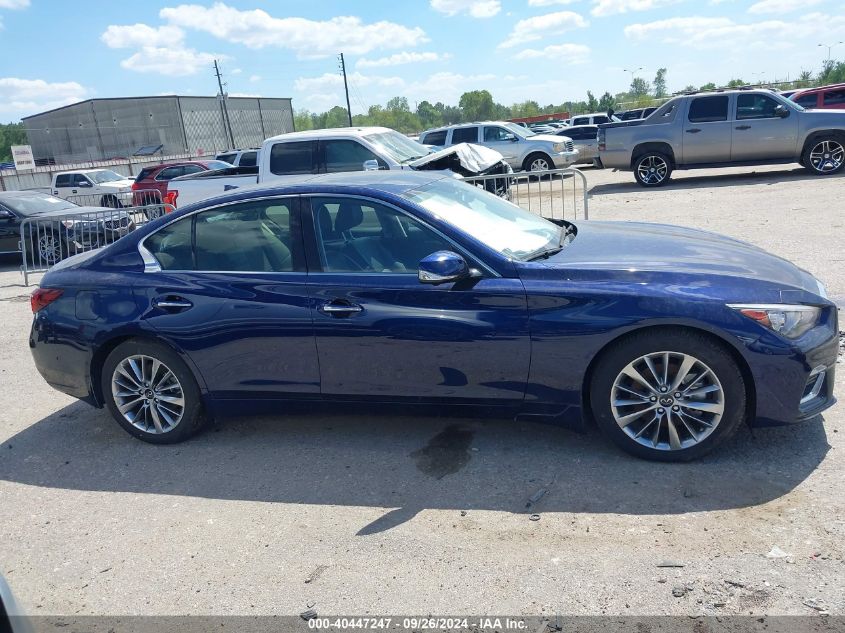 2022 Infiniti Q50 Luxe VIN: JN1EV7BR1NM342619 Lot: 40447247